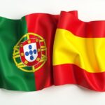 Spain and Portugal flag