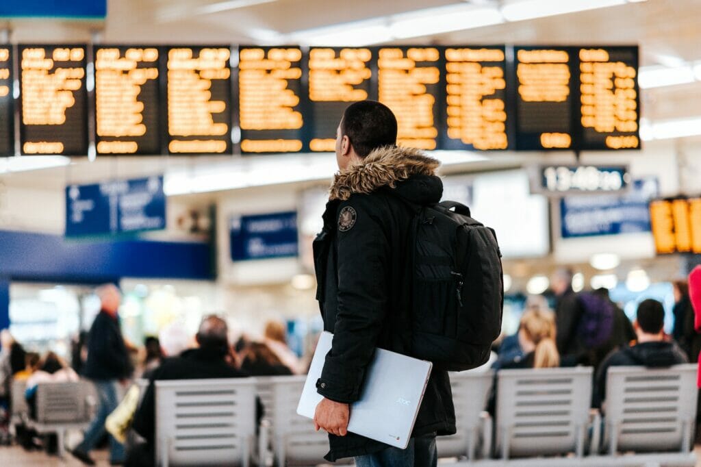 airport man flights portugal residency advisors