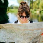 Girl with a map