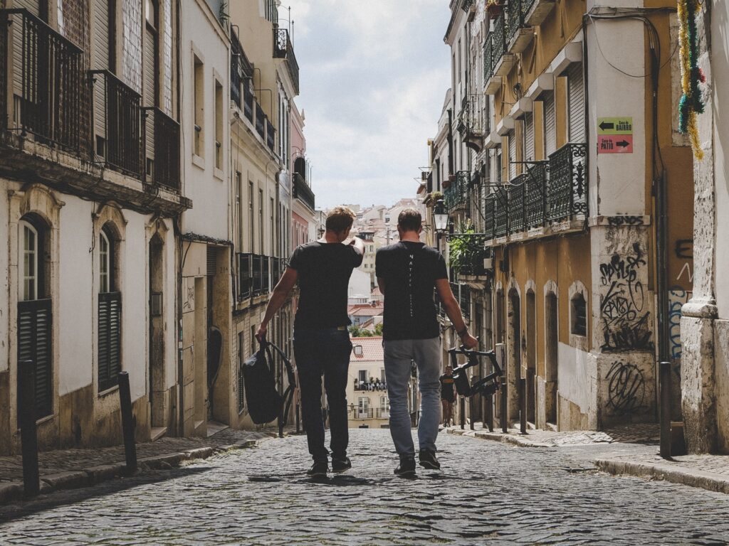 lisbon men walking portugal residency advisors