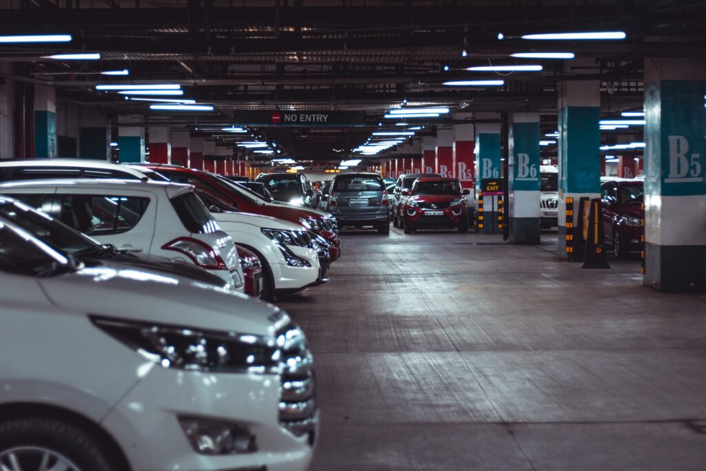 underground car parking in Portugal