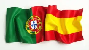 Spain and Portugal flag